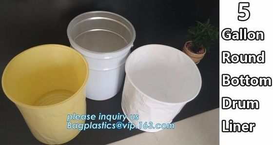 Bucket Liner Disposable Pail Liner, Drum Inserts &amp; Liners, Plastic Protective Liner for Drums, Rigid Drum Liners | Rigid