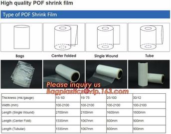 Printed POF crosslink shrink film shrink wrap film,Central Fold POF Shrink Wrap Film,Thickness   Micron     12.5micron