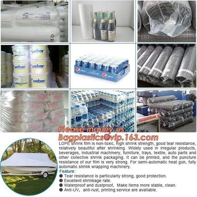 PE PVC PET POF Shrink Film,shrink film packaging roll film for food/drink/ heat shink film,pvc pe pof heat shrink film s