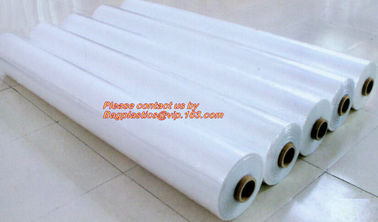 Plastic Construction Film,Construction Industrial Heat Shrink Wrap film roll,LDPE white rolling film,construction builde