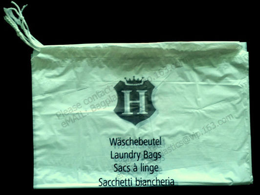 Hotel Laundry Bags, 1.25 Mil Plastic with Tear Tie and Write-On Strips, 14&quot; x 24&quot;, Biodegradable - CASE of 1,000 bagease