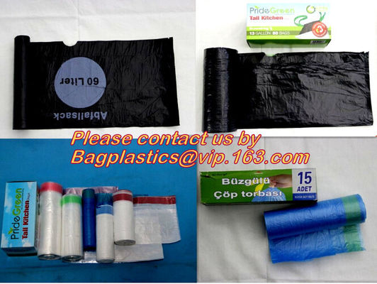 Bin Liners Custom Fit Bags for Food Waste Caddy,Recycling Trash Bags 55 Gallon, Large Blue Plastic Garbage Bags, BAGEASE