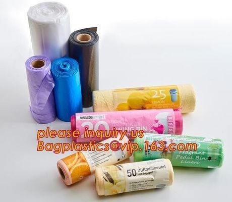 Waste Bin Liners for Home, Office,Trash Bags Small Drawstring Garbage Bags,Handle Trash Bag, with Power Strip, bagease