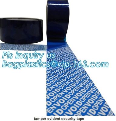 Factory OEM Half transfer Total Transfer and Non-transfer OPEN VOID anti-sheft security tape adhesive security tape