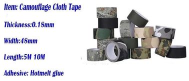 Multi design camouflage cloth adhesive duct tape for outdoors,Camouflage Casting Butyl Tape,Camo Outdoor Camouflage Tape