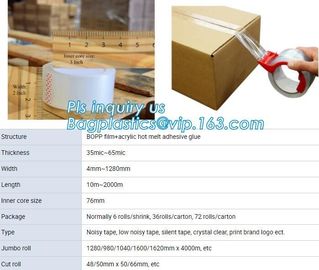 High Adhesive 48mm*100Y Hot Product Clear Bopp Tape,BOPP parcel packing tape for carton sealing,carton sealing tapes pac