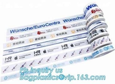 Custom Logo Printed clear packing tape adhesive for bopp tape,Adhesive Bopp Packing Tape,48mm super clear packing BOPP p