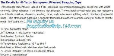 perforated filament tape,Strong Fiberglass Reinforced Filament Tape 9mm,Conventional Brown/White Kraft Paper Filament St