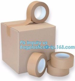 Water-activated Reinforce Kraft Gummed Paper Tape for Sealing &amp; Strapping,Self adhesive kraft paper gummed tape bagease