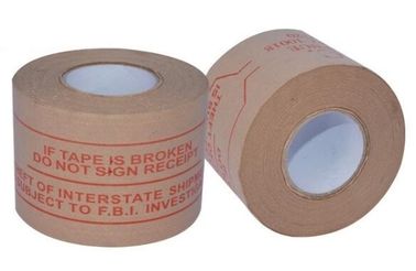 Kraft Paper Gummed Tape Kraft Paper For Heavy Packing,150um x 30mm x 150M Brown kraft paper strip tape with PE coated