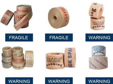 Kraft Paper Gummed Tape Kraft Paper For Heavy Packing,150um x 30mm x 150M Brown kraft paper strip tape with PE coated