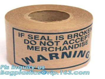 Fiber Reinforced Custom Printed Gummed Kraft Paper Packing Tape,Custom logo kraft reinforced paper brown tape bagease