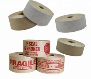 Fiber Reinforced Custom Printed Gummed Kraft Paper Packing Tape,Custom logo kraft reinforced paper brown tape bagease