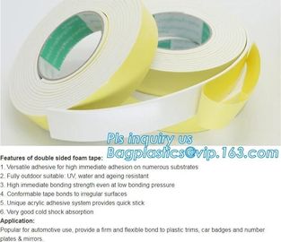 Factory direct sale cheap industrial strong double sided tape with carrier tissue or foam or pet or bopp bagease bagplas