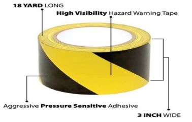 Caution Warning DANGER Tape Caution Tape Roll 3-Inch Non-Adhesive Sharp Red Color Warning Tape,Safety Caution PVC Materi