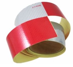 3M Red&amp;White Reflective tapes/sheeting/marks for vehicle,Aluminized avery CE mark conspicuity metalized reflective tape