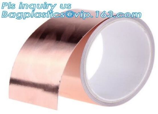 Conductive copper foil tape 25m 50m for EMI shielding welding, electrical maintenance conductive copper foil tape bageas