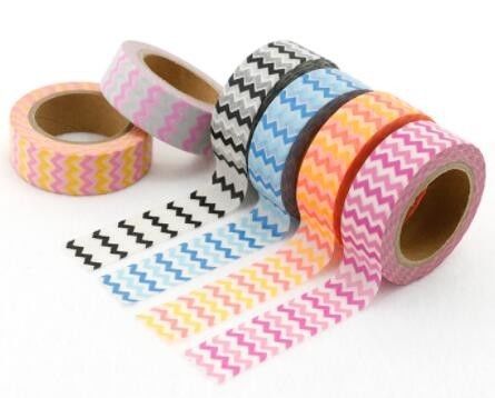 Colorful Custom Printed Masking Adhesive Tape , Waterproof Custom Make Washi Tape,masking printed washi paper tape PACKA