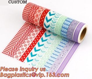 Free Samples Printed Decorative Set Washi Tape,Vintage style free sample box waterproof custom printed washi tape BAGEAS