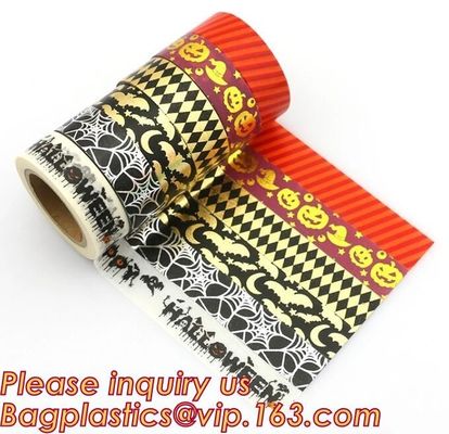 Gold Foil Washi Tape Romantic Cherry Blossom Sakura Diy Scrapbooking Masking Tapes,Craft Gift Decorative Washi Tape Mask
