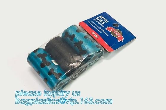 Disposable Dog Excrement Pop Shit Pet Trash Garbage Waste Disposal Dog Poop Bag, 100% biodegradable colorful pet waste b