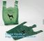 Biodegradable Plastic Portable Bone-shaped Dog Pet Poop Waste Bags with Dispenser, premium custom logo dog waste poop ba