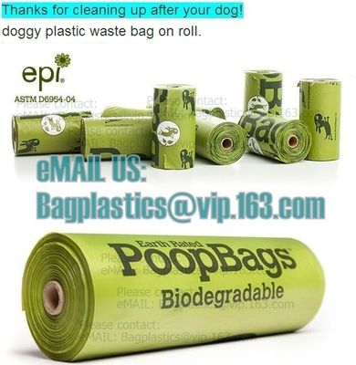 Pet Dog Waste bags Poop Pooper Scoopers for Bags on Board biodegradable 5 Color DHL Free Shipping, BAGEASE, BAGPLASTICS