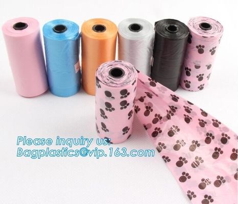 China Customized Fashion Plastic bone shape dog poop waste garbage bag dispenser / Plastic Dog Waste Poop Bag For Pet