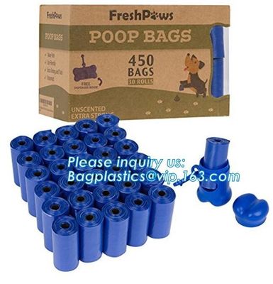 En13432 certified eco friendly biodegradable nappy sacks, Eco-Friendly Scented Baby Disposal Nappy Sacks 50 PCS Easy Tie