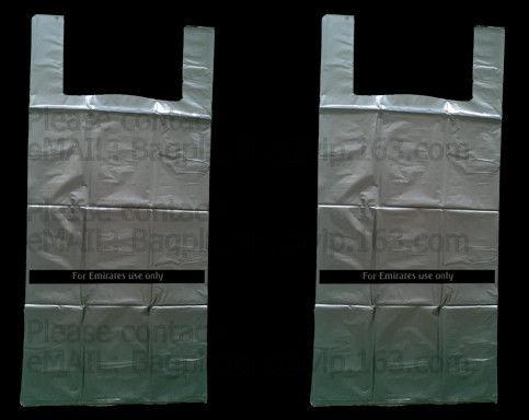 Go Green Bamboo Biodegradable Eco-friendly Reusable Plastic T-Shirt Bags Handles Shopping,Compostable Grocery Shopping