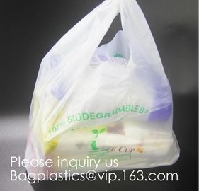 GREEN Biodegradable &amp; Compostable Pack of 75 Lexington Corn Starch Carry Bags,100% biodegradable and compostable grocery