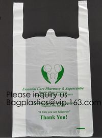 Cheap T-Shirt Compostable Bags Biodegradable Bag For Food, T-Shirt Garment Plastic Bags Compostable 100% Biodegradable