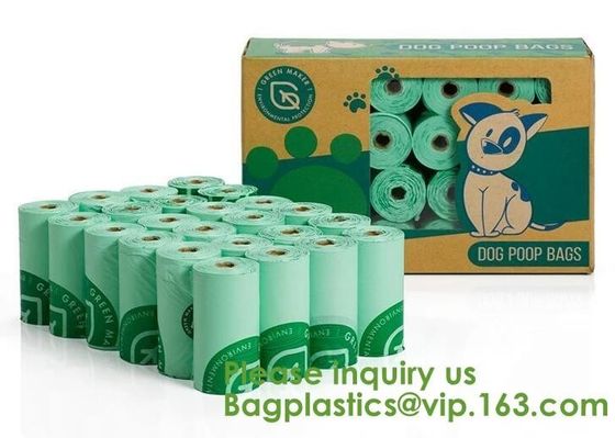 Manufacture 100% biodegradable Home compost or OK compost Durable Supermarket food waste garbage bags, bagease, package