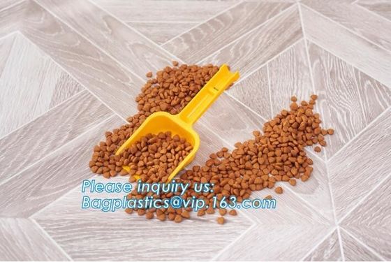 Dog Cat Pet Food Shovel Scoop Spoon, 500ml and 250ml Durable break -resistant pet food bowl spoon with bag clip, scoop