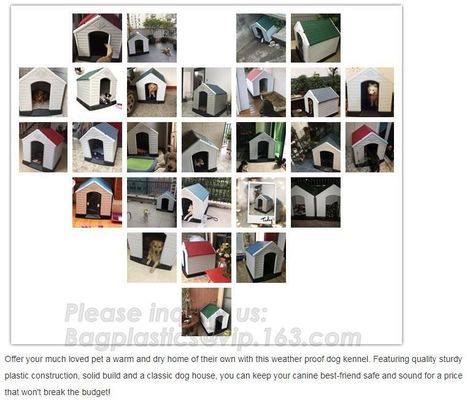 Outdoor Large Plastic Dog House For Large Breed Dog, Plastic Dog Transport House &amp; Box &amp; Cage, Fashion big dog apartment