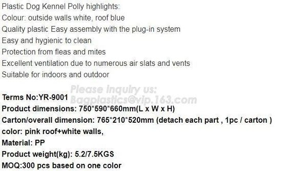 House with lock ensure safe, Non-toxic, odorless, whether proof kennel, solid build, classic dog house, comfort of clean