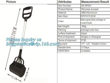 Jumbo pooper scooper, Indoor/Outdoor Long Handle Pet Dog Poop Scoop With Pickup Waste Bag, Custom Foldable New Dog Scoop