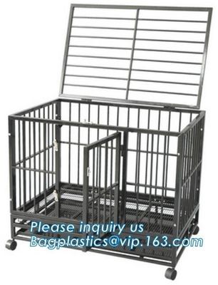 Pet Cages, Carriers &amp; Houses foldable double door large dog kennel house, portable strong dog cage fold able stainless s