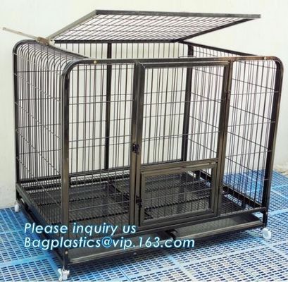 Pet Cages, Carriers &amp; Houses foldable double door large dog kennel house, portable strong dog cage fold able stainless s