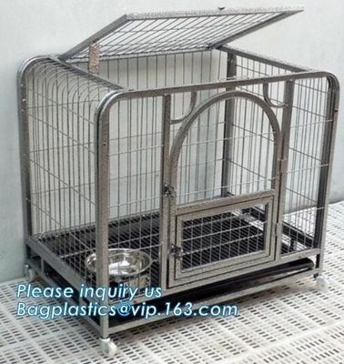 Pet Cages, Carriers &amp; Houses foldable double door large dog kennel house, portable strong dog cage fold able stainless s