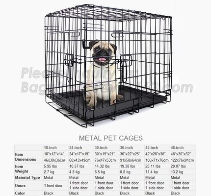 customized portable stainless steel aluminum metal folding big dog cage, dog kennels cages large outdoor durable dog hou