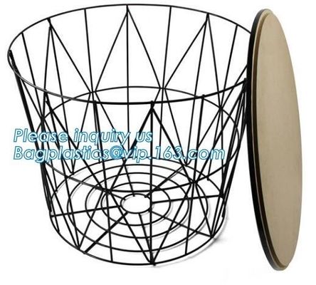 Commercial use stylish marble top metal wire square coffee table, Steel wire coffee table, high end solid wood table top