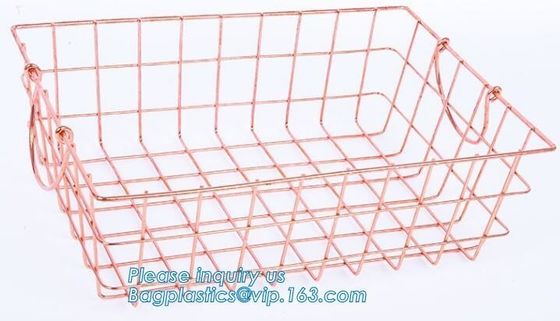 Metal Wire storage basket, Metal wire Under Shelf Storage Basket Space Saving Easy Cabinet Shelf Caddy Basket, kitchen b