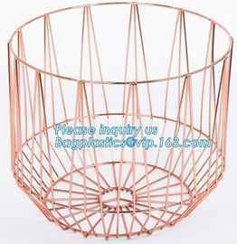 Lined Utility Metal Wire Storage Bin Laundry Basket with Handles for Heavy Duty Use In Office, Craft Room, Kitchen, Pant