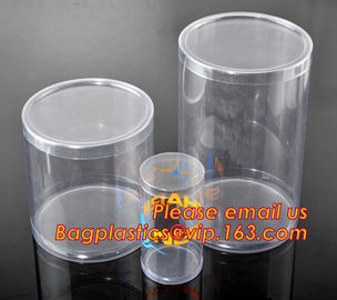 round plastic tube,clear plastic round pet tubes,soft food grade PET round tube box