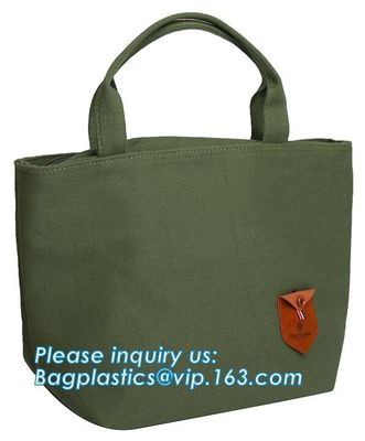 Quality animal printed promotional shopping bag customized logo cotton canvas bag fashion handbags tote bag with bagease