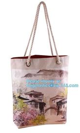 Handmade Canvas Tote Bag ,Leather Handle Canvas Bag,Heavy Canvas Tote Bag,Eco Friendly Shopping Bag Fashion Cheap Cotton