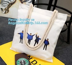 Custom beach tote bag women rope handle print canvas tote bag wholesale,cheap plain blank canvas tote bag promotional