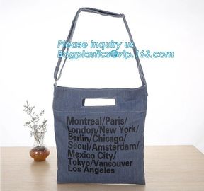 Fashion zipper shoulder bag heavy duty canvas tote bag shopping canvas bag with PP webbing strap bagease bagplastics pac