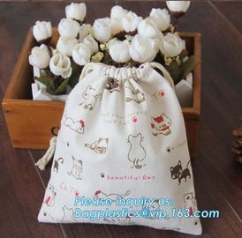 organic Zero Waste Eco-Friendly Natural &amp; Healthy Organic Cotton Drawstring Net Bag for Grocery Shopping Storage Set